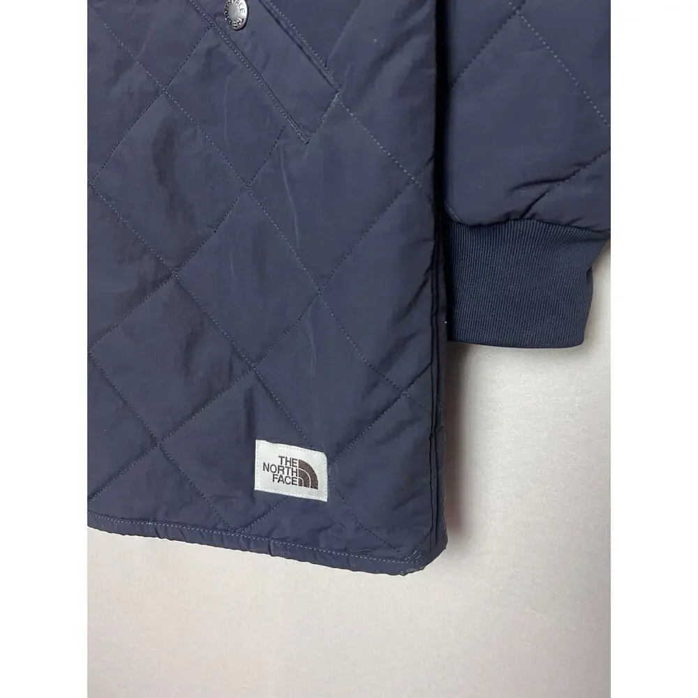 The North Face Women's Blue Quilted Sherpa Lined Cuchillo Basic Jacket Size XS